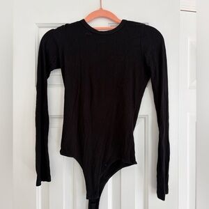 Black long sleeve bodysuit